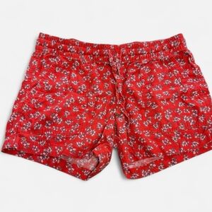 Linen Shorts Size Medium Floral Lightweight Breathable NWT Resort Wear Beachy